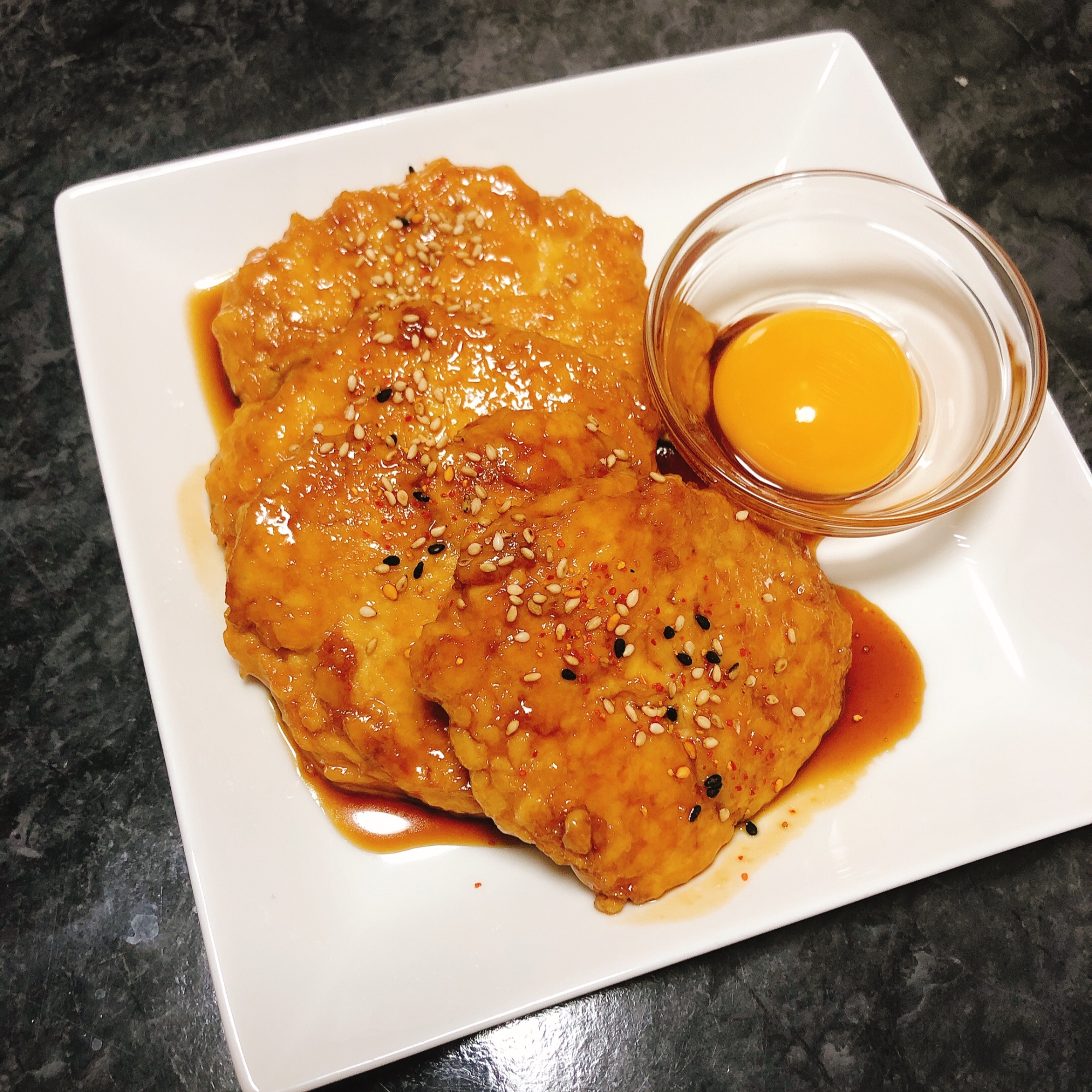 鶏胸肉と豆腐のやわらかつくね