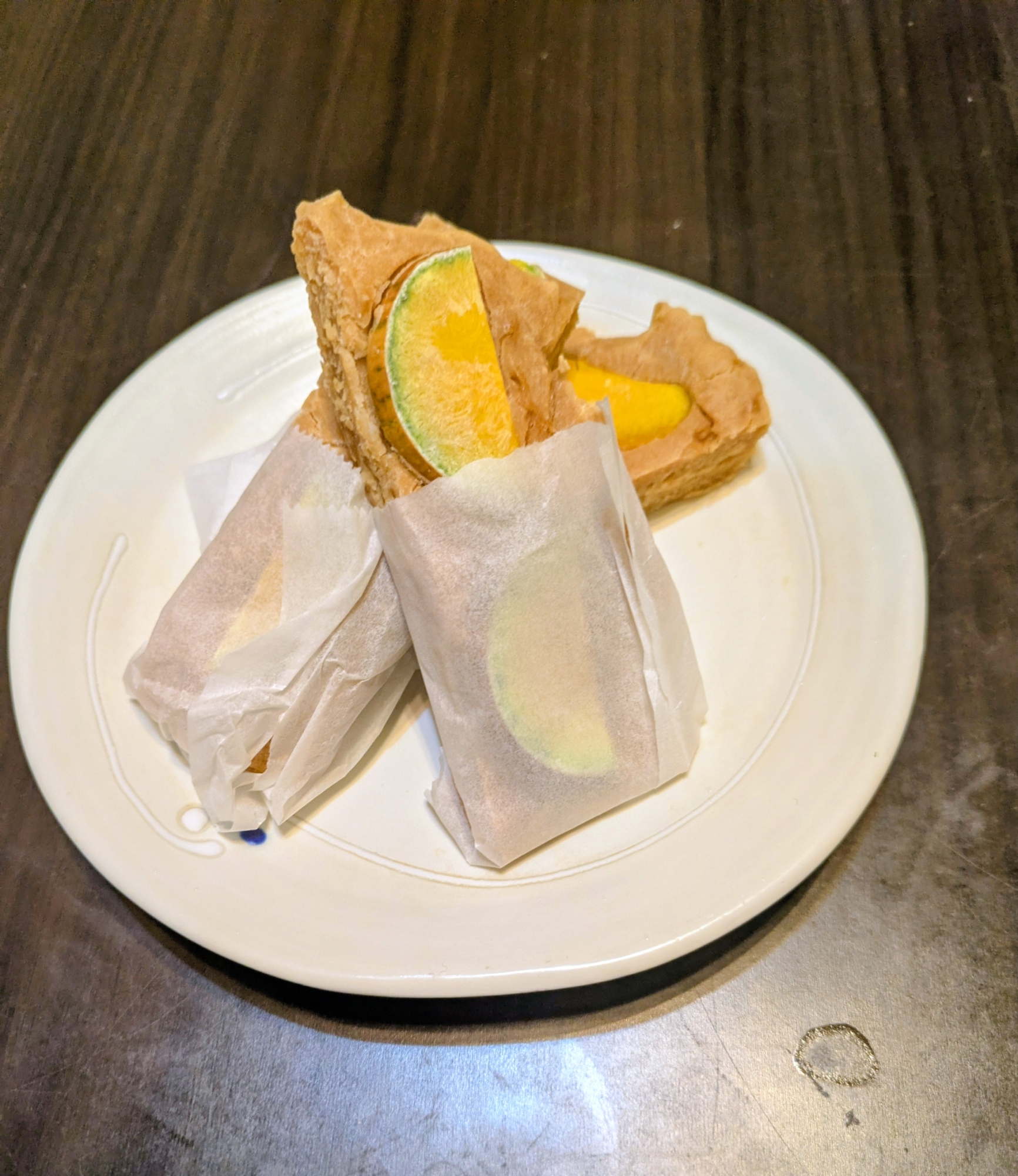 かぼちゃときなこの米粉パン