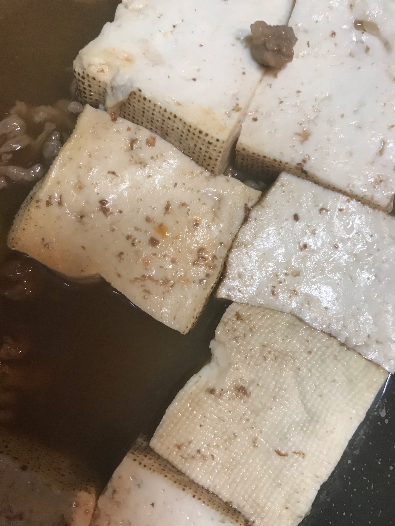 豆腐のすき焼き風煮込み