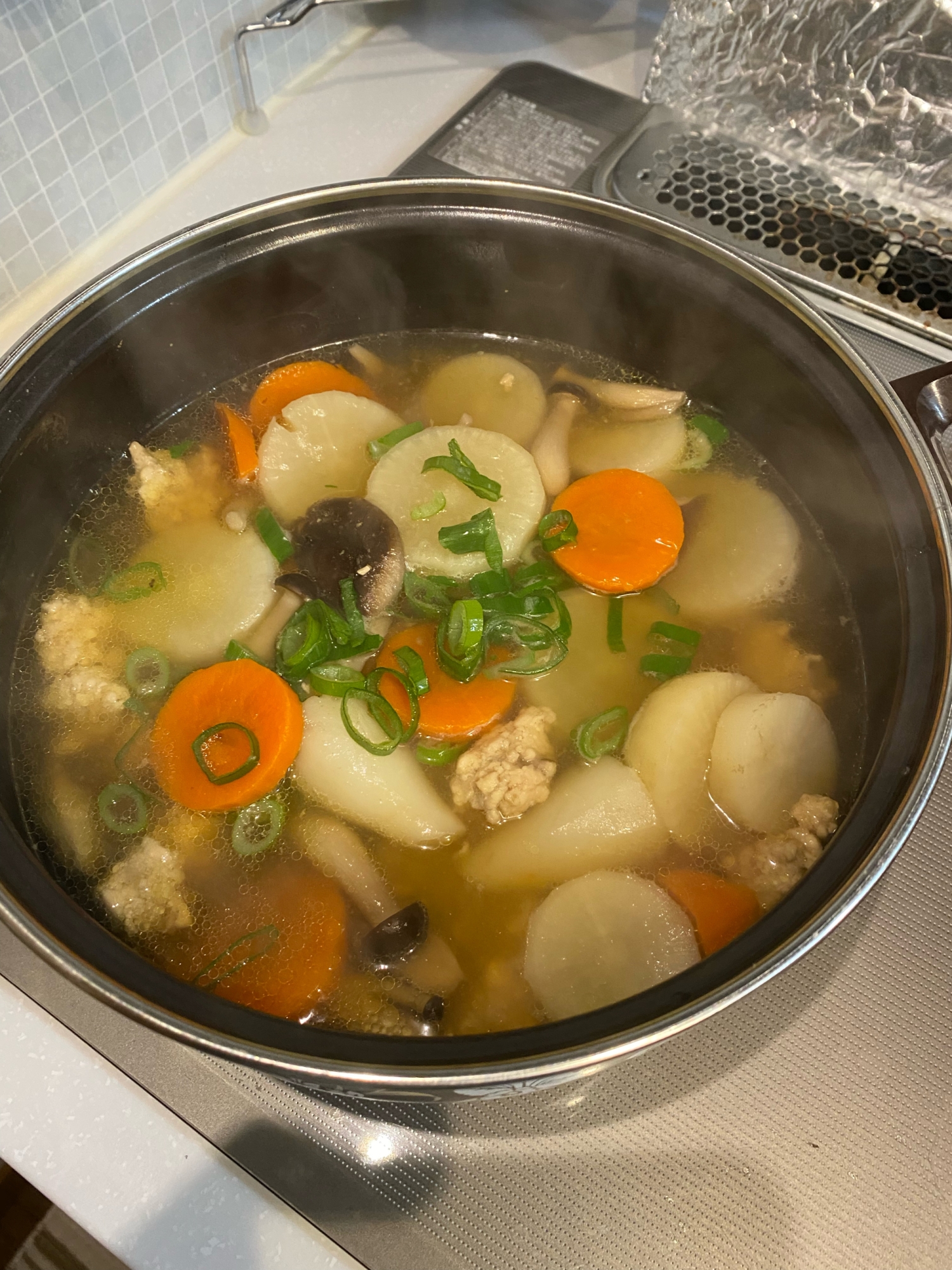 お汁代わりに❣️大根と鶏ひき肉のとろみ煮