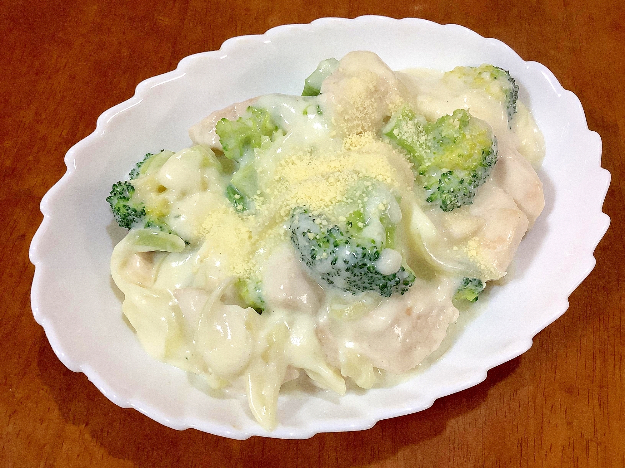 ささみとブロッコリーのクリーム煮