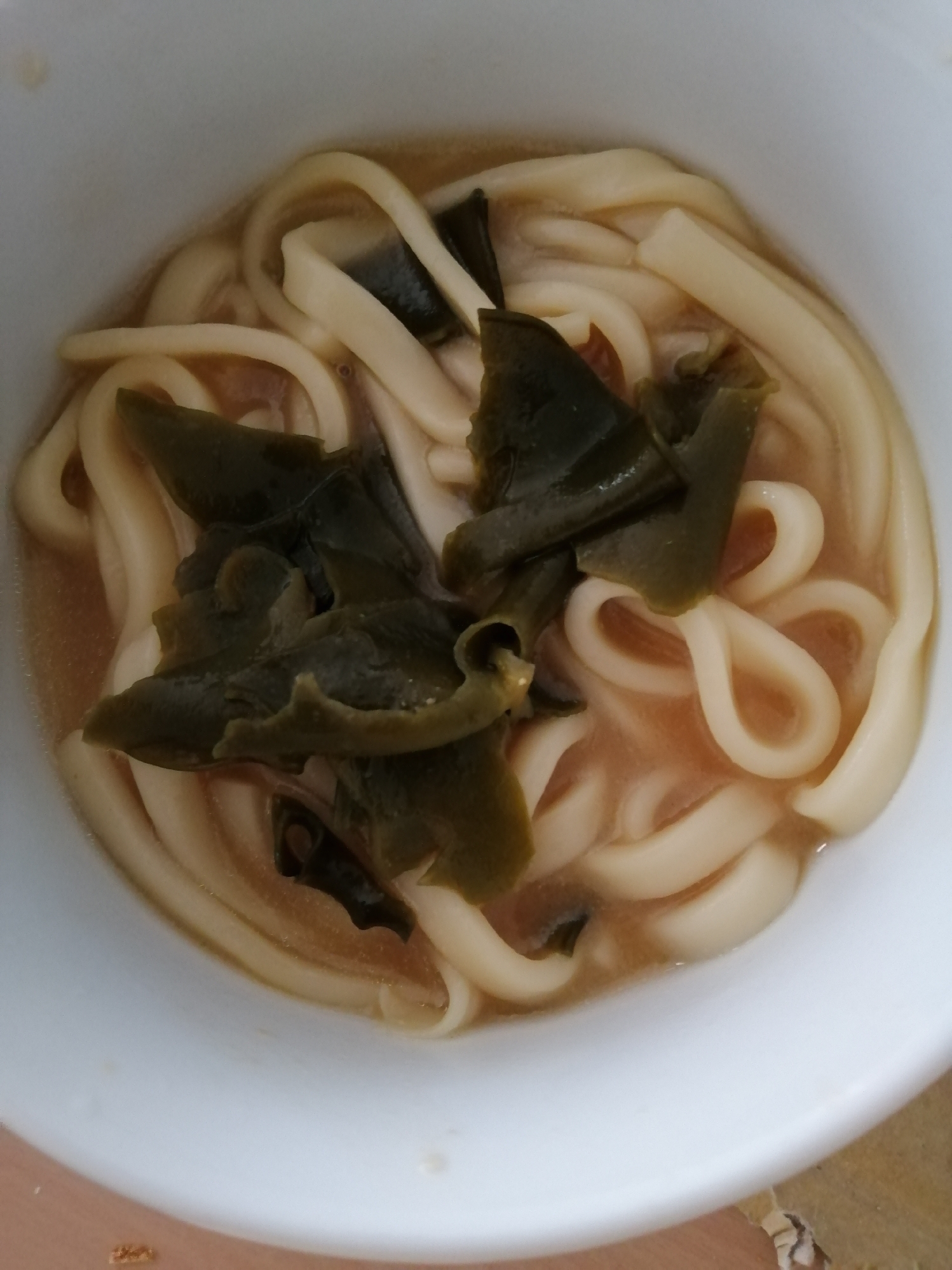 めかぶの味噌煮込みうどん