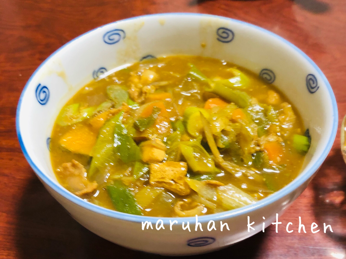 豚汁リメイクカレーうどん