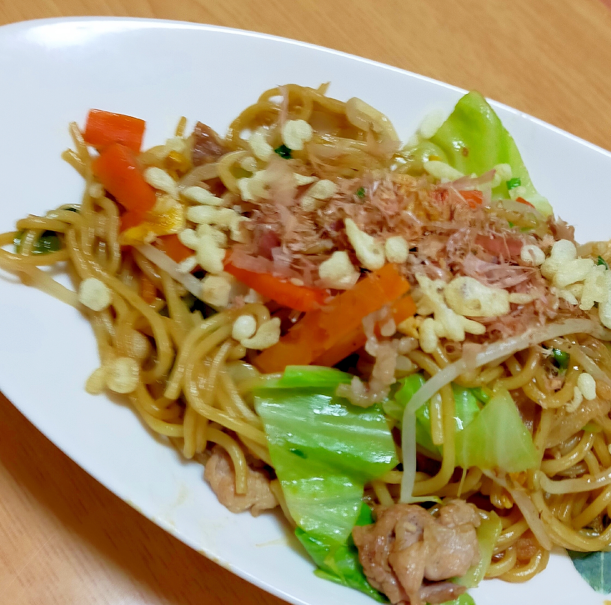 鰹節＆天かすタップリ♪ソース焼きそば