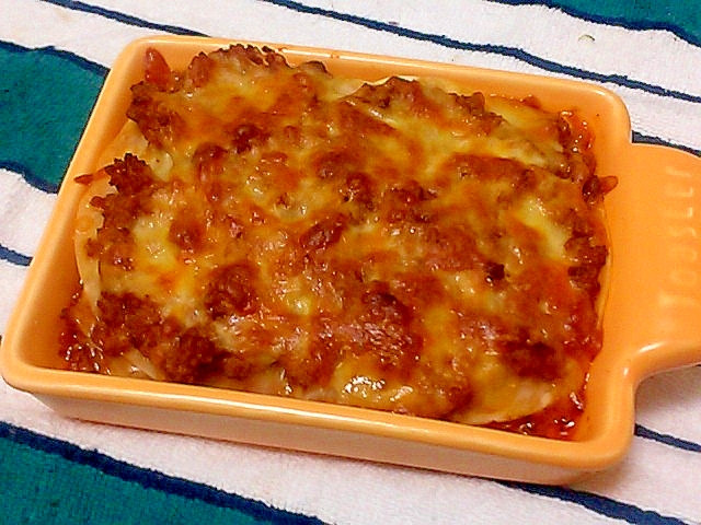 レトルトミートソース 挽肉と餃子の皮で簡単ラザニア レシピ 作り方 By かっぺ4217 楽天レシピ レトルトミートソース 挽肉と餃子の皮で簡単ラザニア レシピ 作り方 By かっぺ4217 楽天レシピ