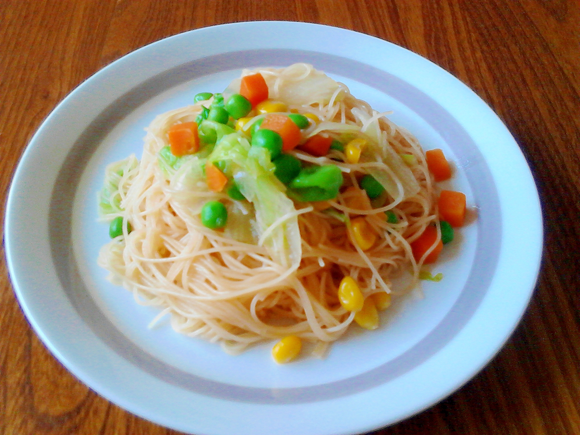 超簡単ランチ☆包丁要らずの焼きビーフン