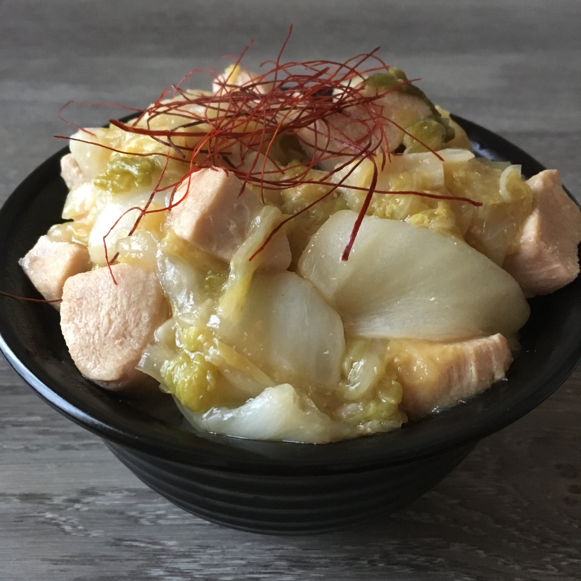 鶏白菜丼♪