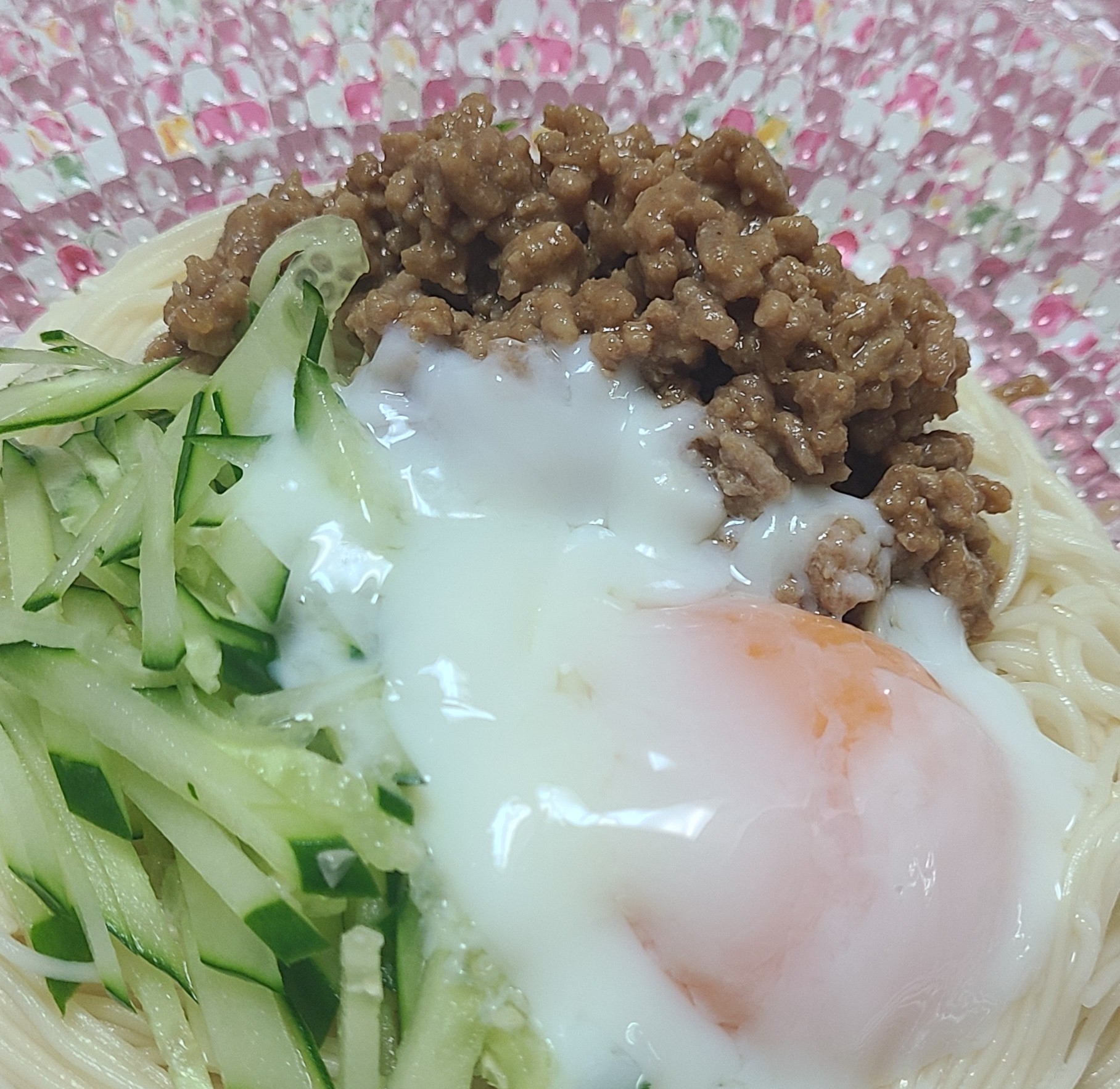 肉みそ素麺