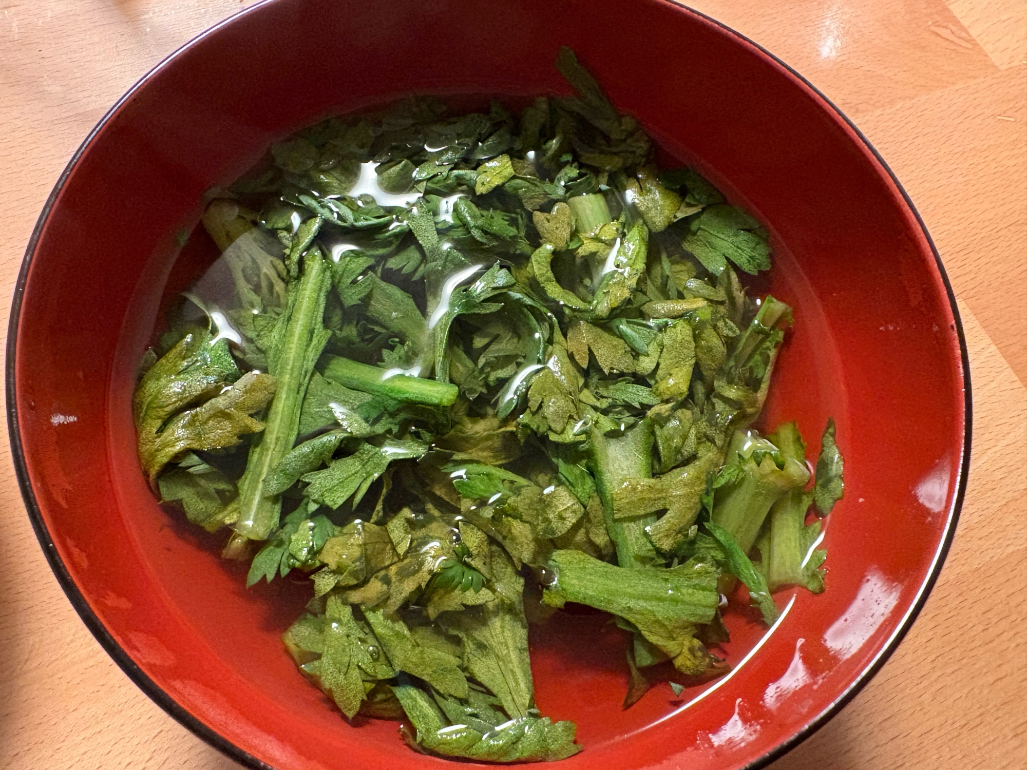春菊のお吸い物