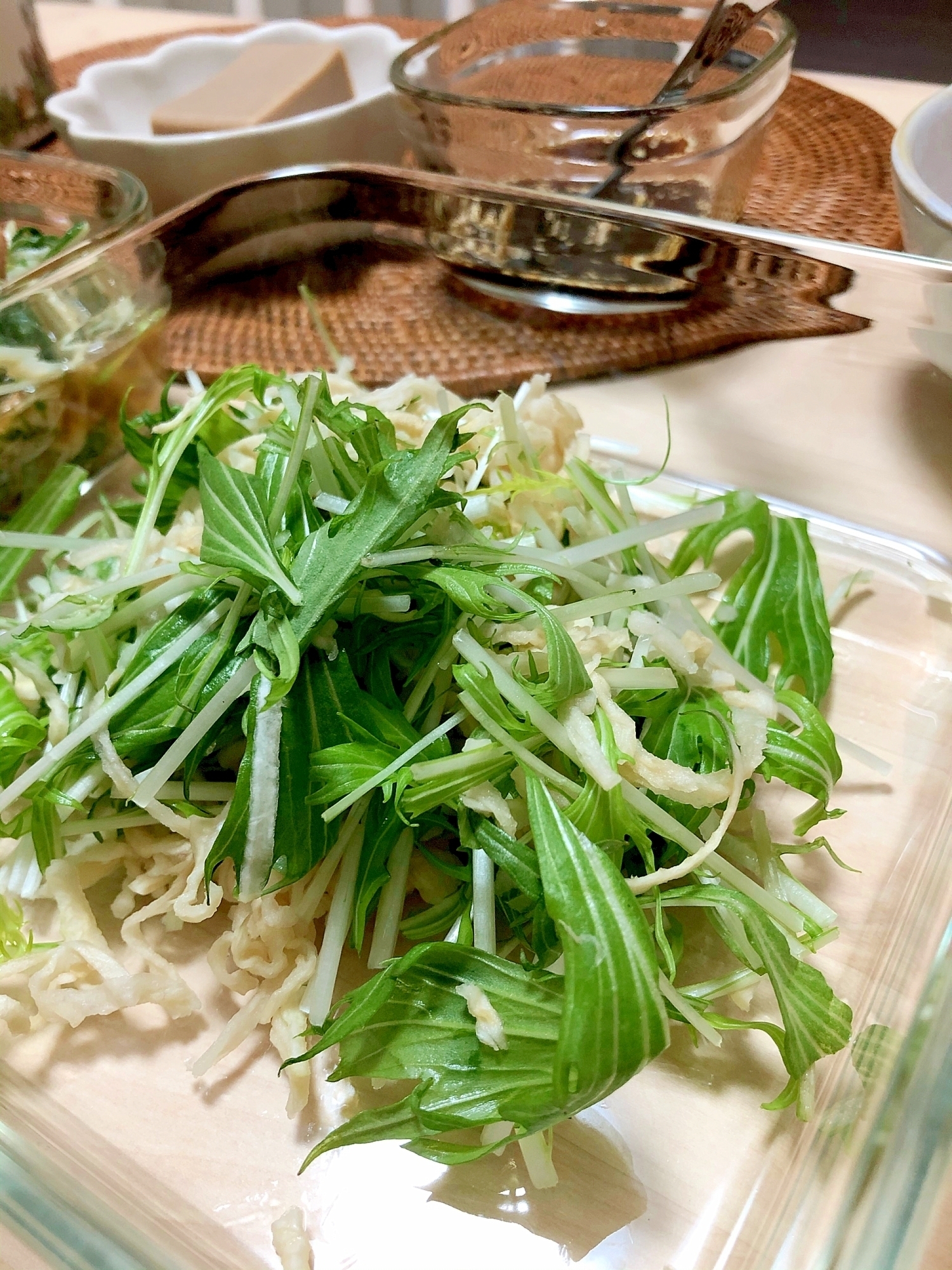 水菜と切り干し大根のサラダ