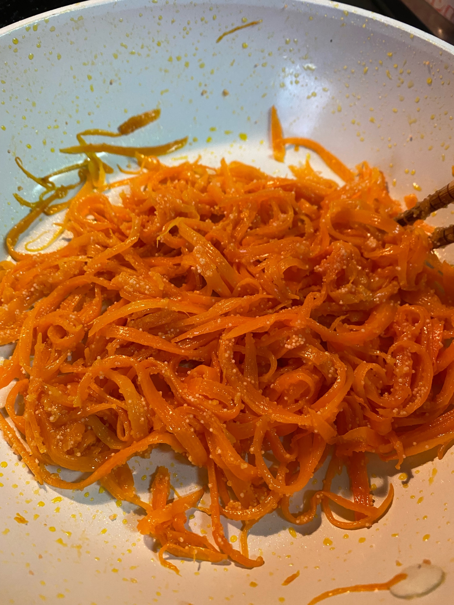 明太子人参シリシリ レシピ 作り方 By Gonkirumama 楽天レシピ