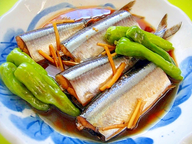 新さんまの煮付け ししとう添え レシピ 作り方 By Mint74 楽天レシピ 新さんまの煮付け ししとう添え レシピ 作り方 By Mint74 楽天レシピ