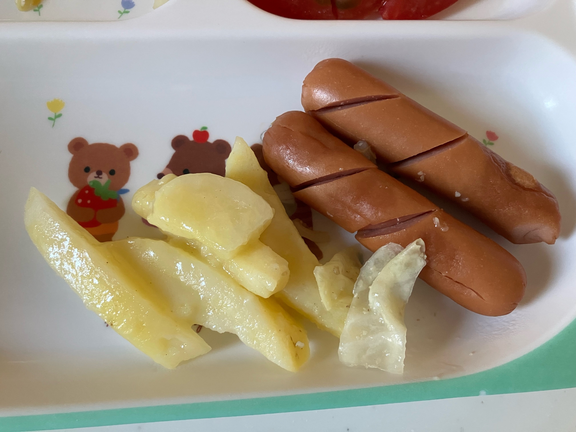 じゃがいももキャベツとウインナー炒め