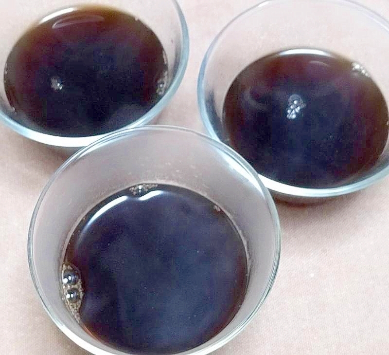 ひんやりデザート☆コーヒー寒天
