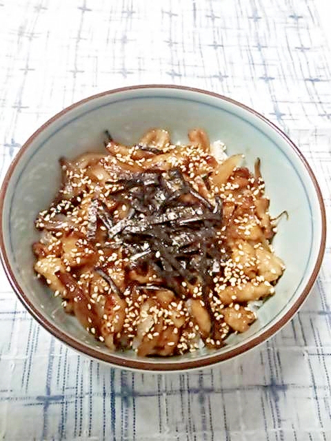 ☆甘辛鶏皮丼☆