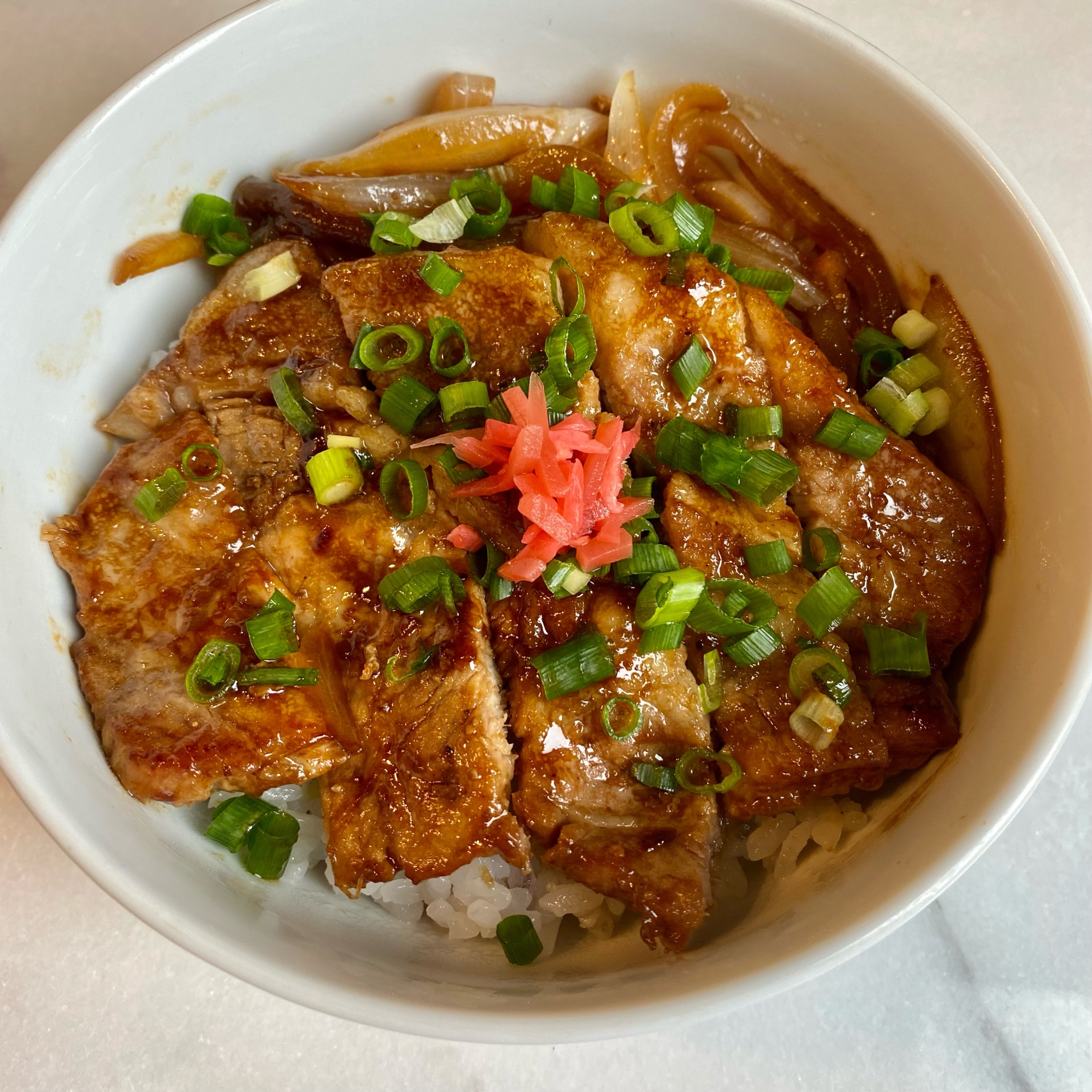 主夫がつくる豚ロース丼