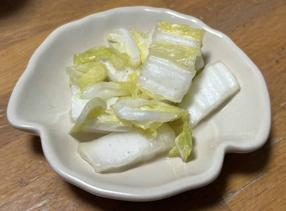 白菜の即席漬物