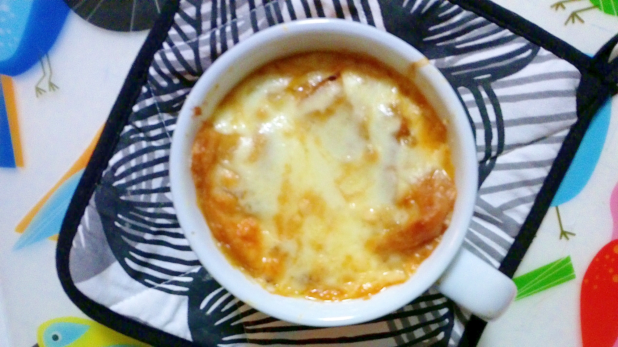 トマトオニオングラタンスープ