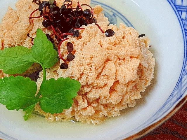 京風煮付け☆　「生タラコ(助子)の花煮」