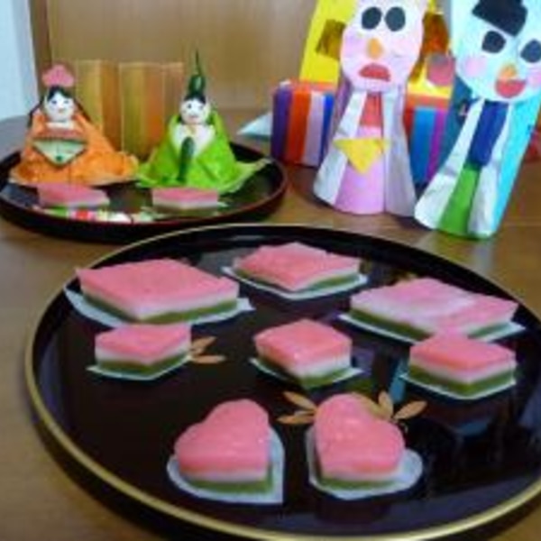 ひなまつりに 山口風ういろうのひしもち レシピ 作り方 By ちゃっく8644 楽天レシピ ひなまつりに 山口風ういろうのひしもち レシピ 作り方 By ちゃっく8644 楽天レシピ