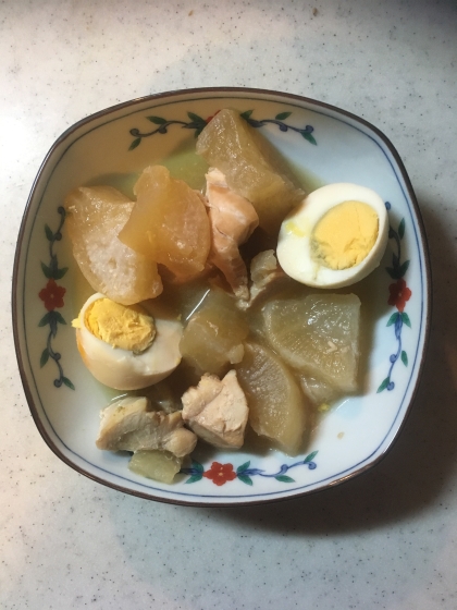 やわらか～い☆鶏肉とゆで卵と大根のさっぱり煮☆