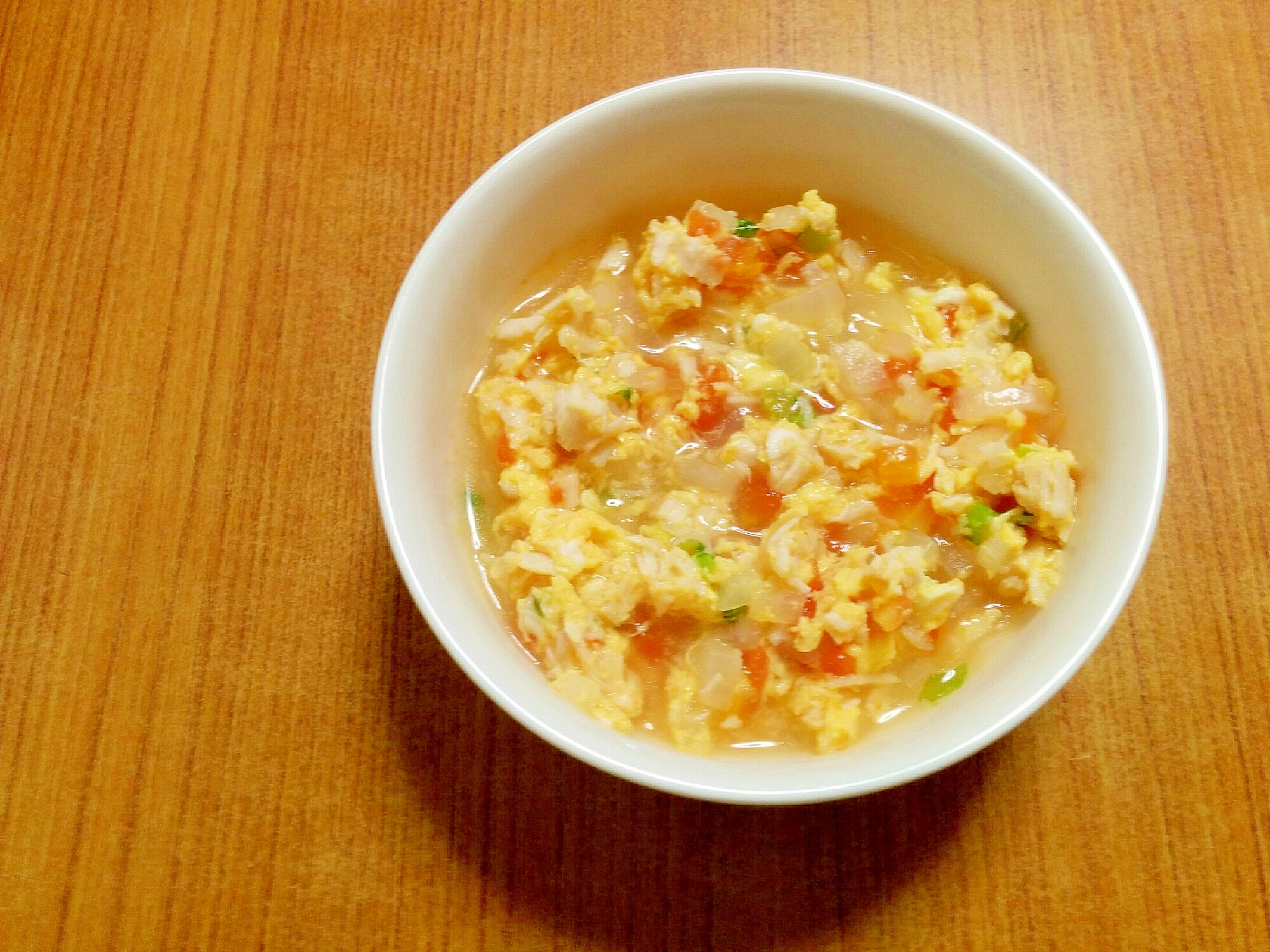 【離乳食】トマト卵の野菜スープ