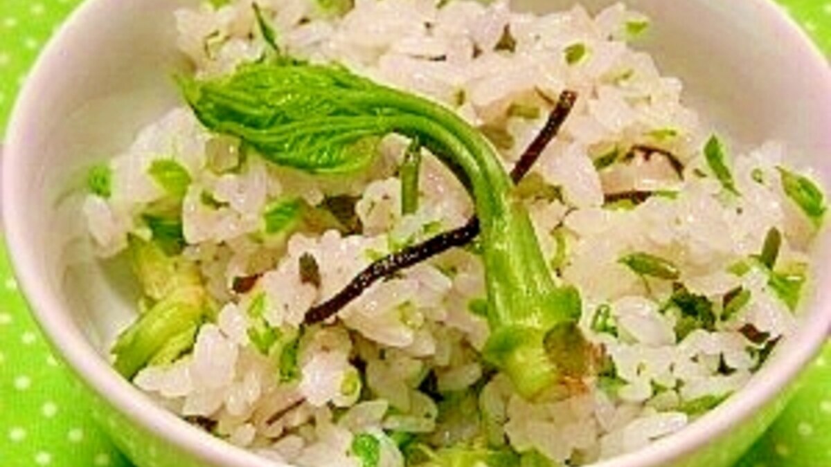 山菜の女王 コシアブラ香る混ぜご飯 レシピ 作り方 By ブルーボリジ 楽天レシピ