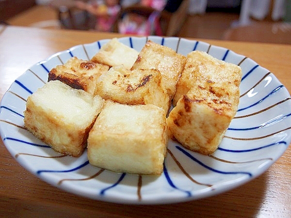 おつまみに！塩豆腐のカリッと焼き