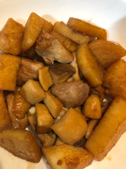 舞茸、長芋と鶏肉の煮物