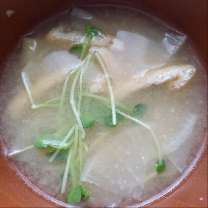 大根親子のお味噌汁