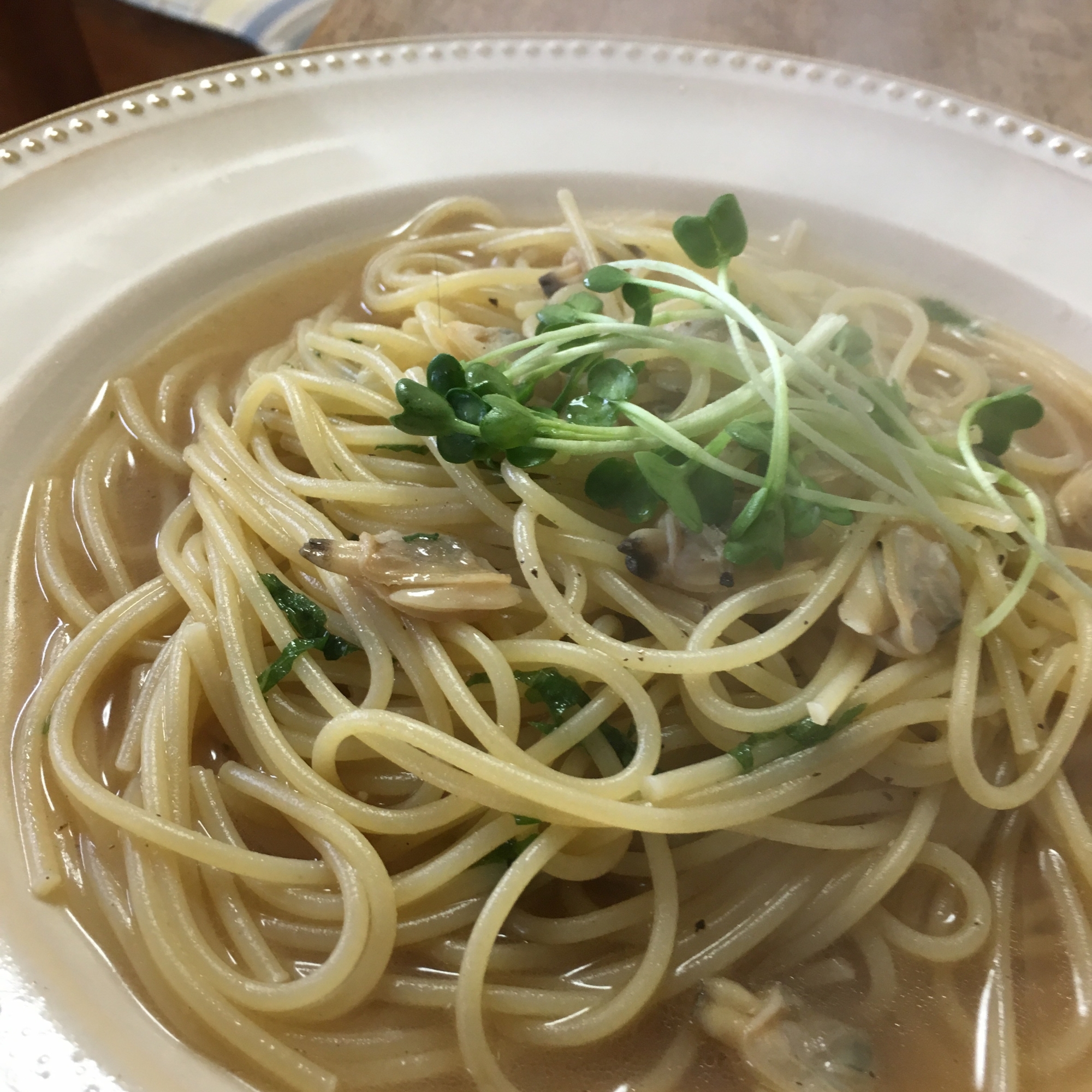 あさりと青じその和風パスタ レシピ 作り方 By Mayu 12 楽天レシピ