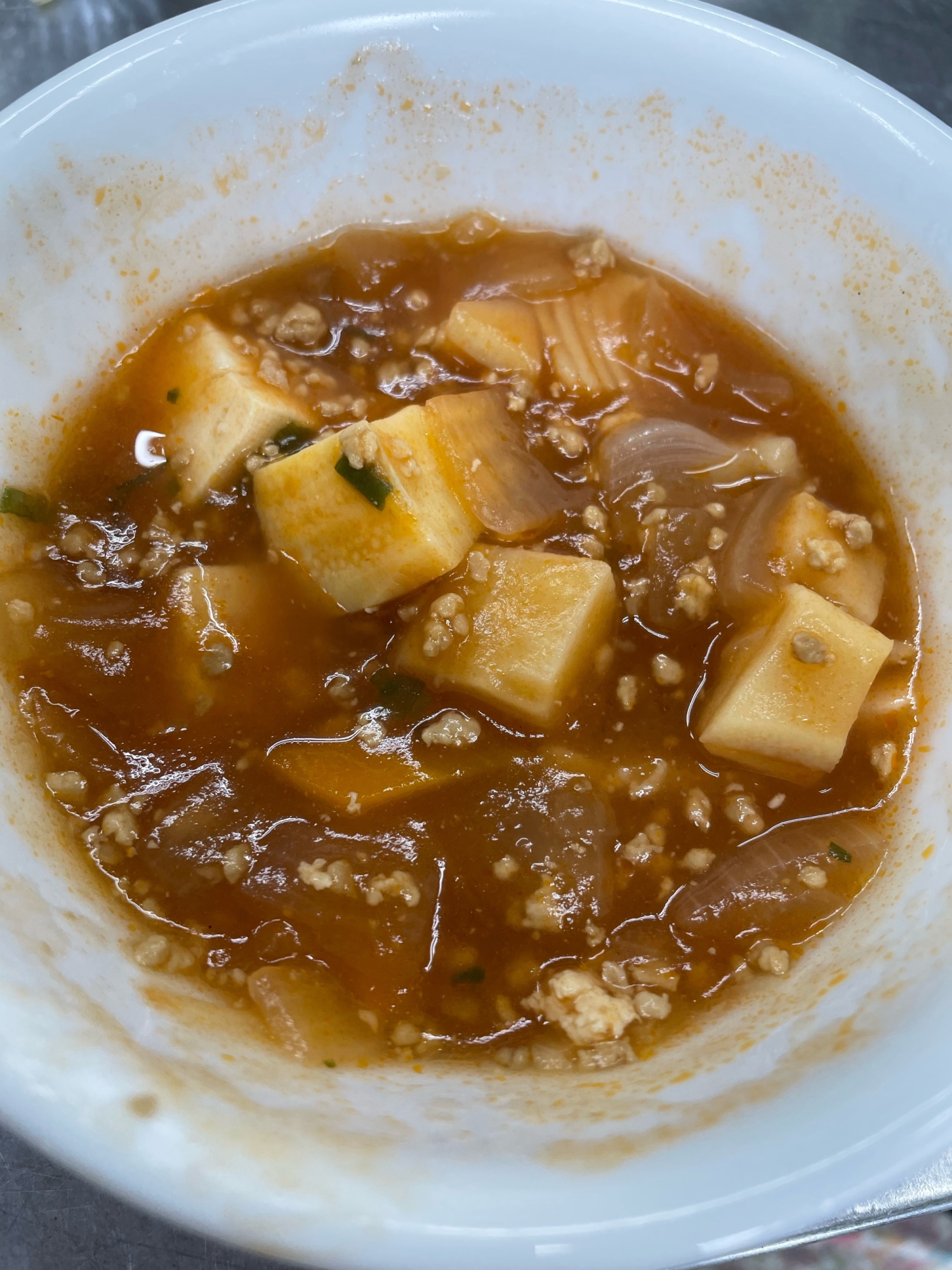 高野豆腐のそぼろ味噌煮