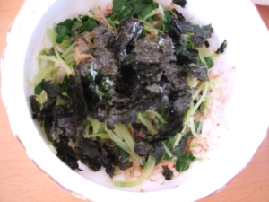 カイワレの海苔おかか和え