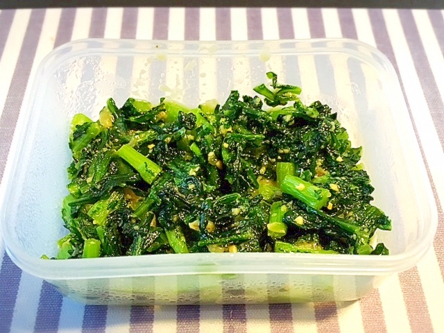 春菊の味噌炒め