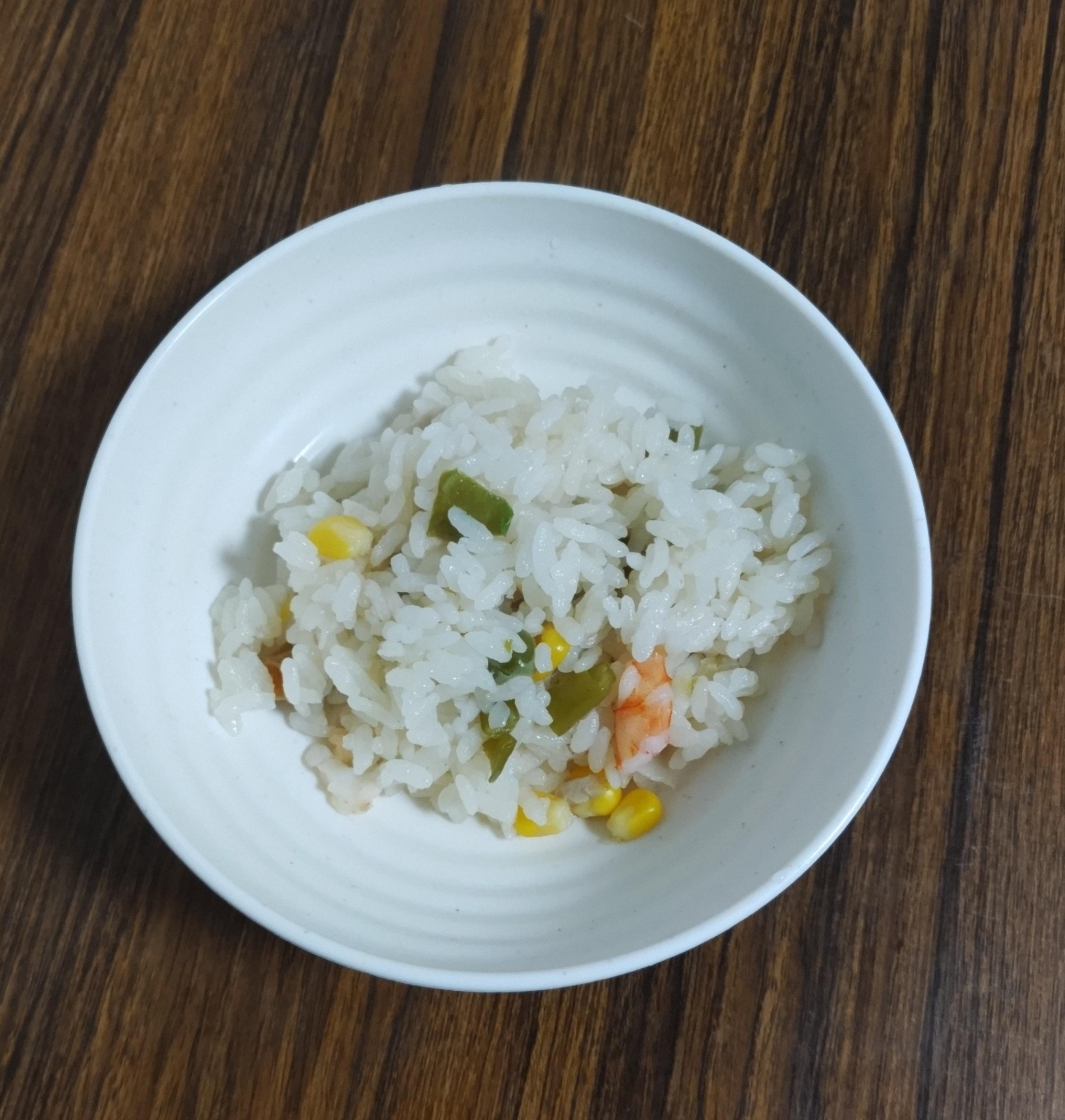 炊飯器でエビピラフ