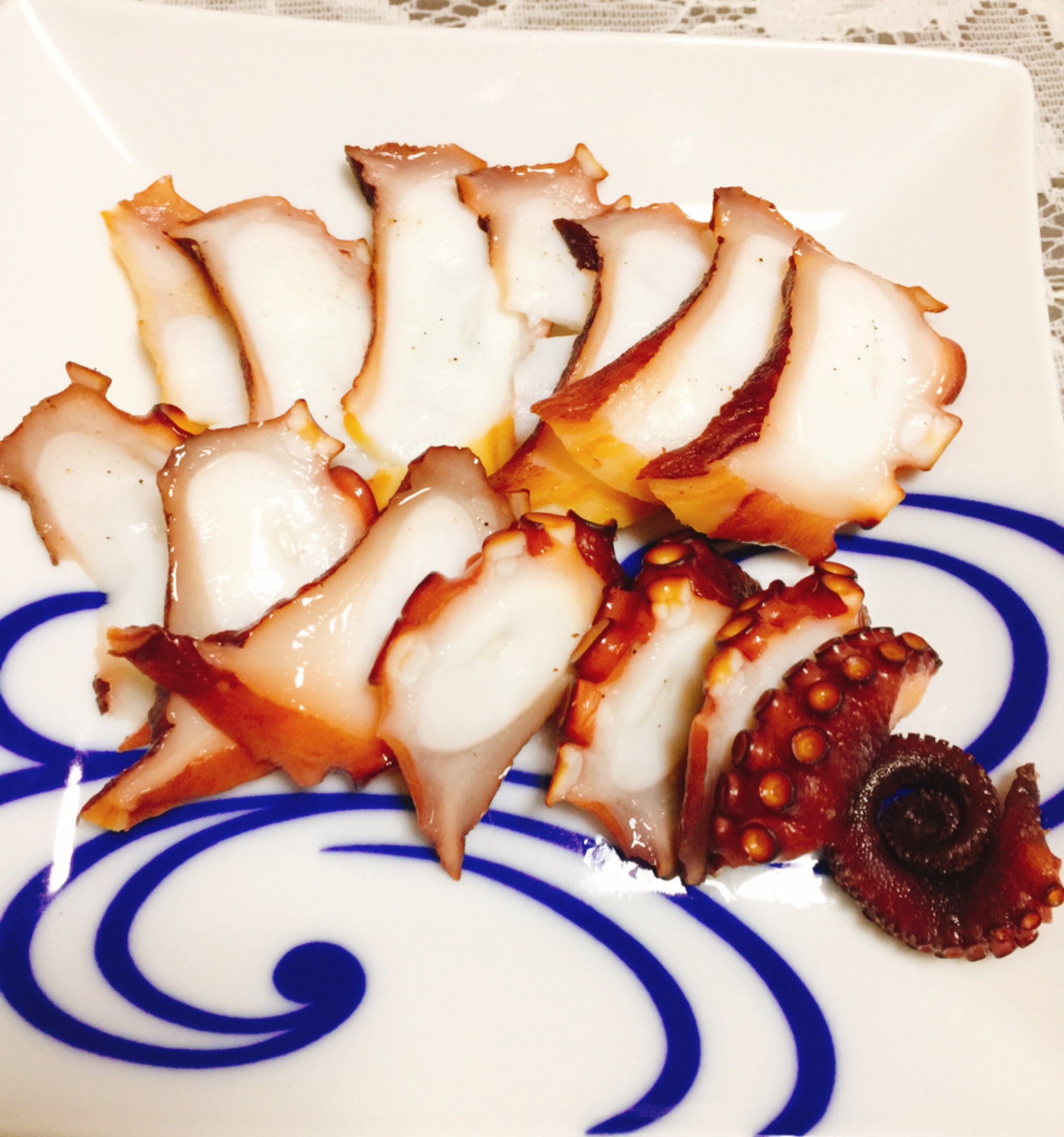 とてもスモーキー!蛸の燻製