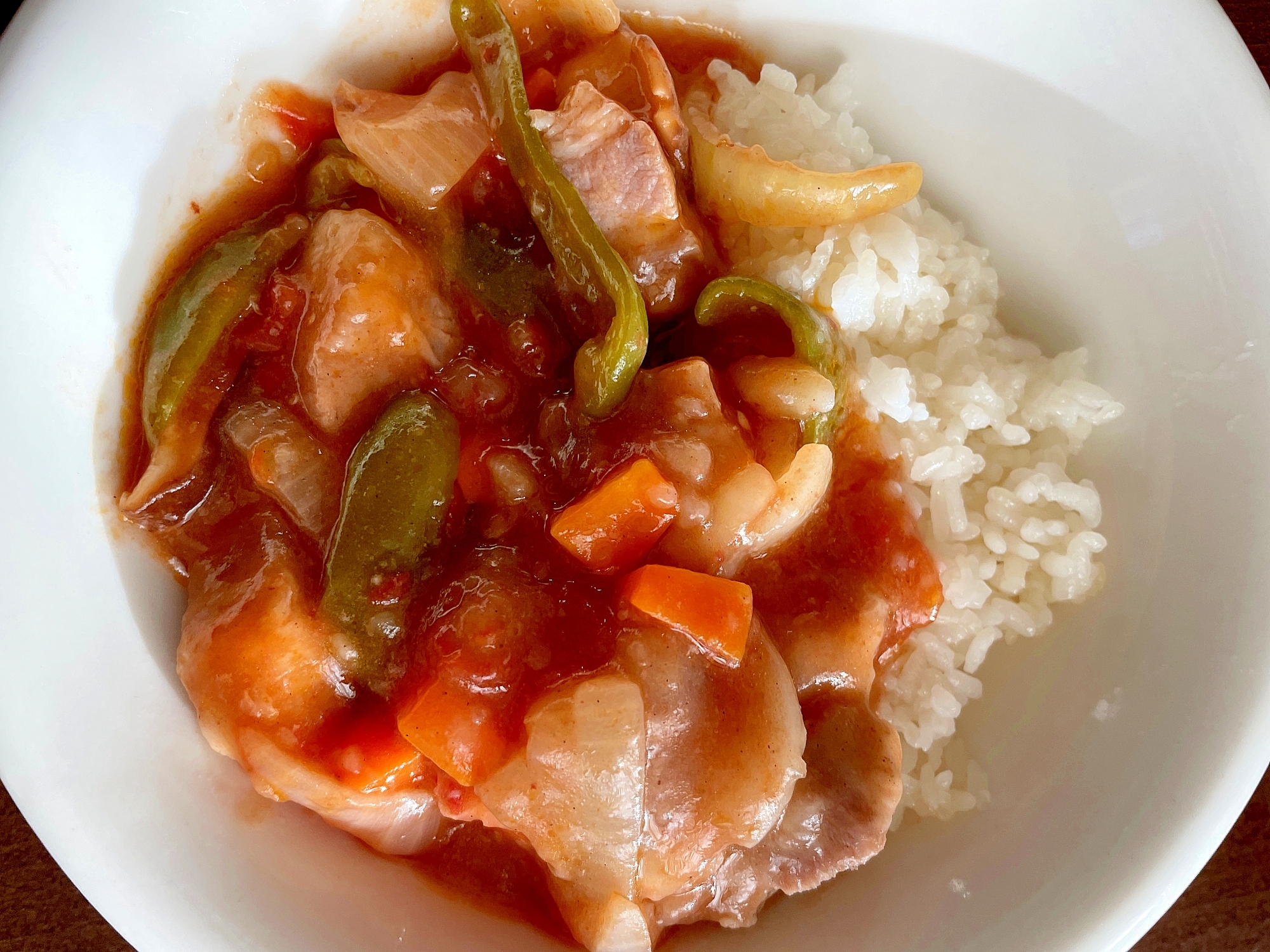 楽々!朝の酢豚ご飯