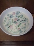 寒くなってくると、こういうスープもいいですネ♡小松菜もたっぷり＾ｍ＾豆乳スープ、美味しかったです♪
ごちそうさまでした☆