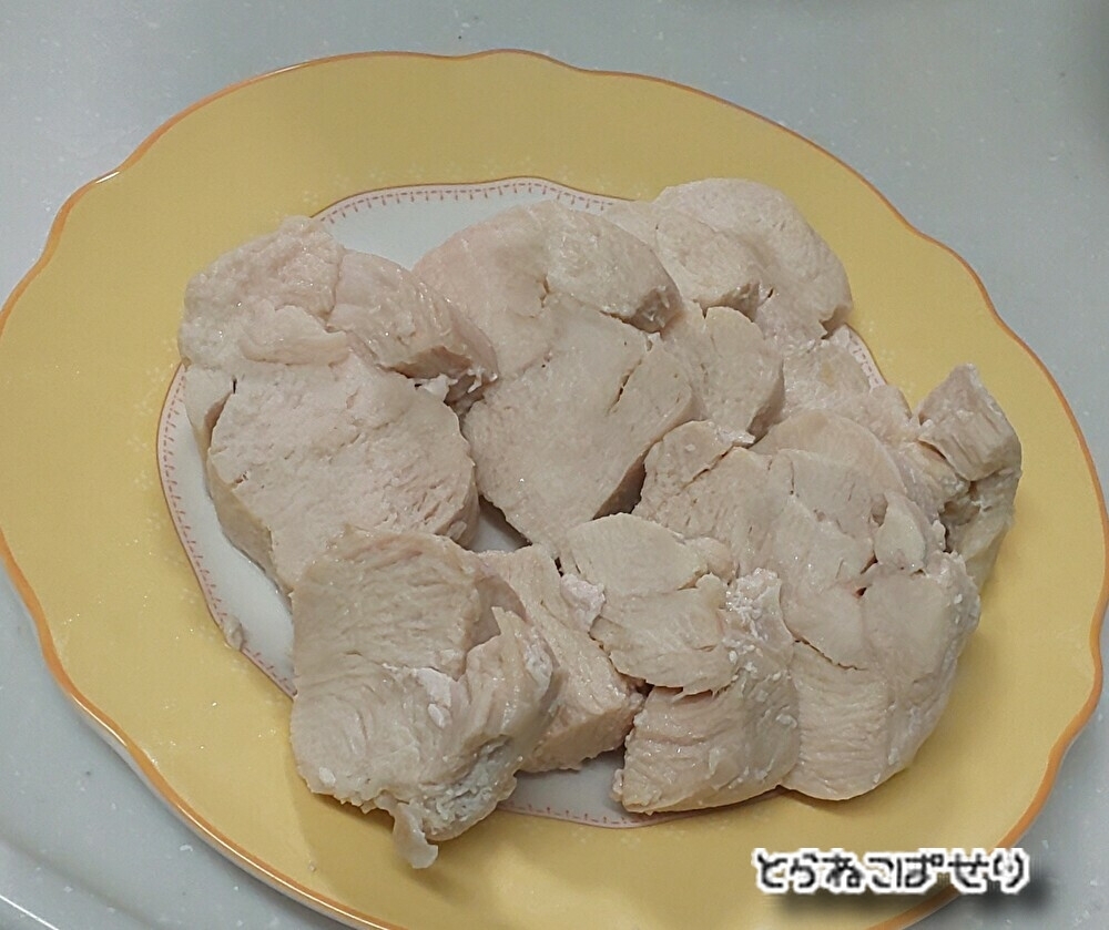 ☆レンジで5分♪おつまみ☆しっとり鶏ハム☆