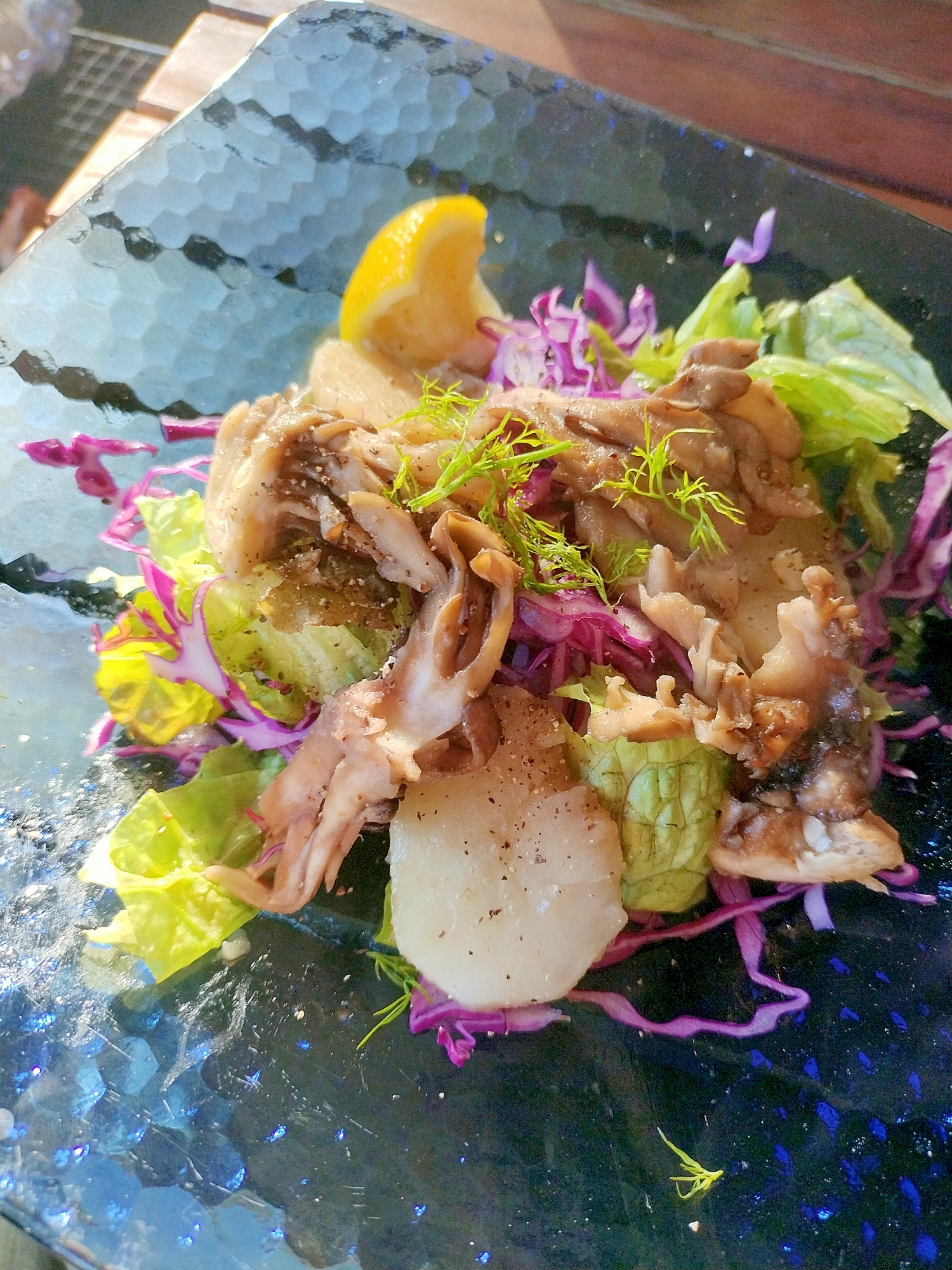 舞茸とじゃがいものホットサラダ♪