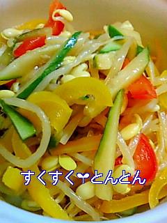 炒め野菜の酢浸し