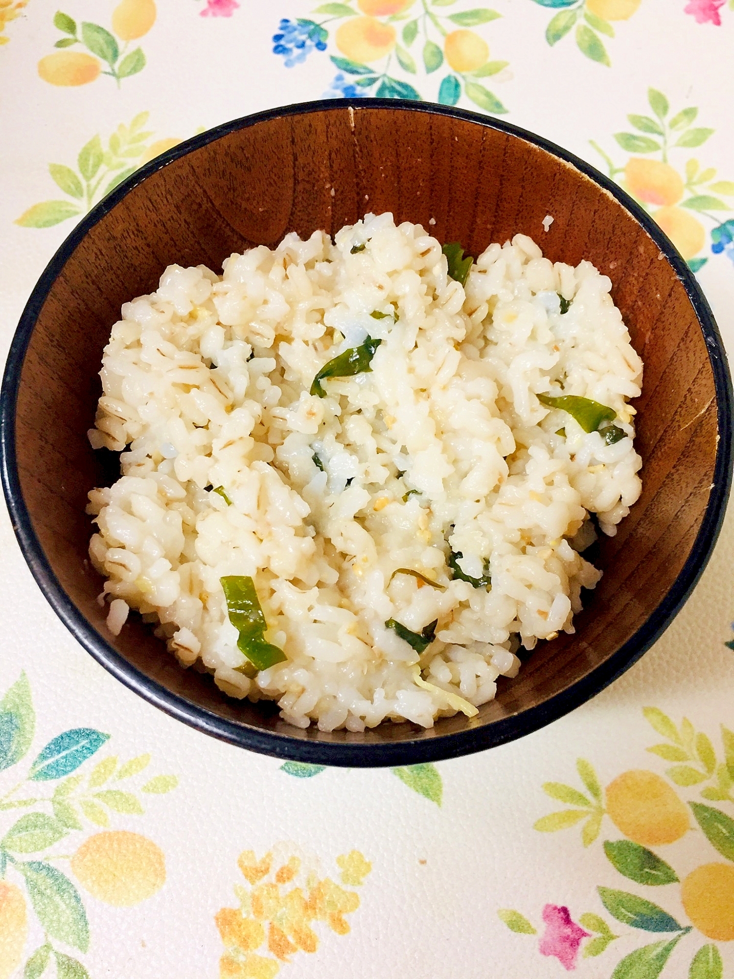 生姜香る♪塩味が効いたわかめごはん