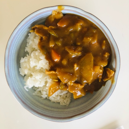 甘さと辛さのカレーライス