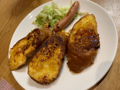 朝食に作りました。中まで液が染みて美味しかったです！