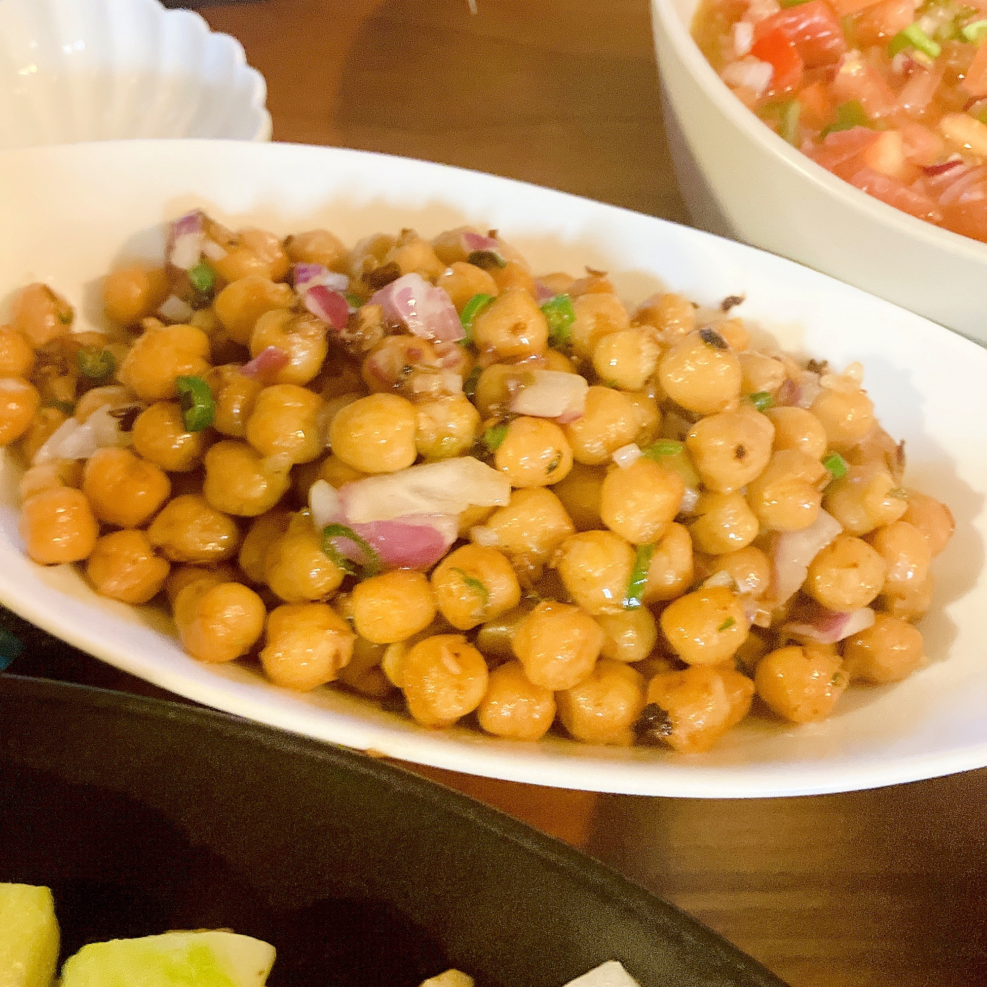 スパイスおかず★ひよこ豆のクミン炒め