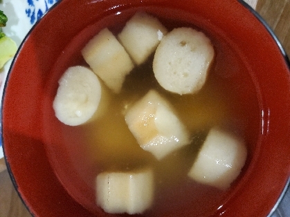 お麩と豆腐の味噌汁