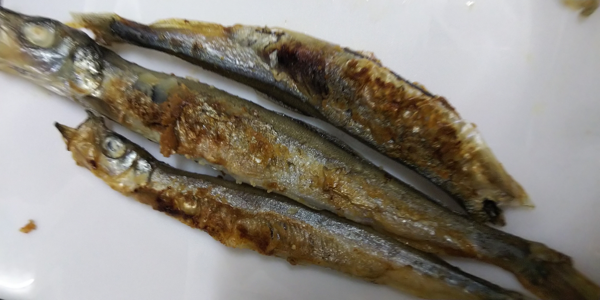 焼きししゃも・片栗粉まぶし