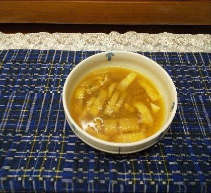 素朴で美味しい♡小松菜＆油揚げ＆舞茸のお味噌汁