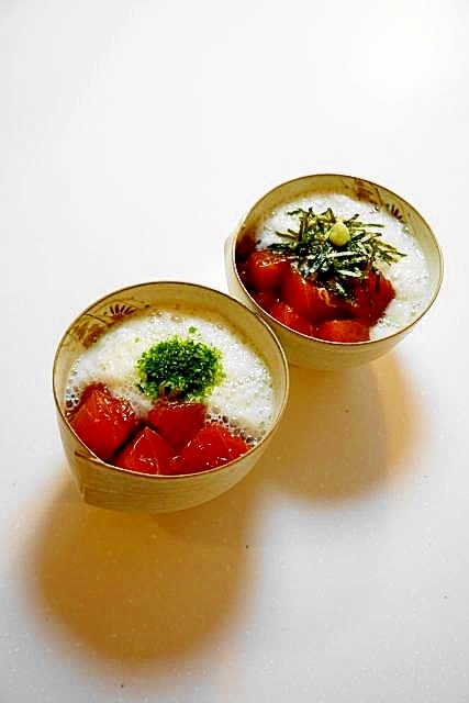ひと手間で一段と美味しくなる!マグロの山かけ