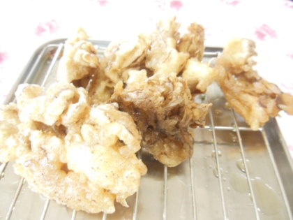 糖質制限❤大麦粉で天ぷら